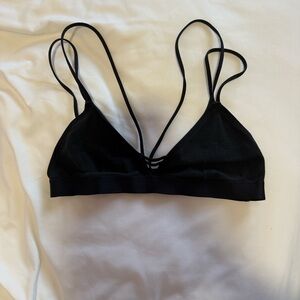 black bralette